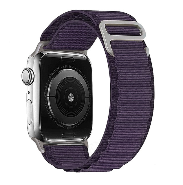 iMore Řemínek Alpský tah pro Apple Watch Series 9/8/7 (45mm) - Temně fialový