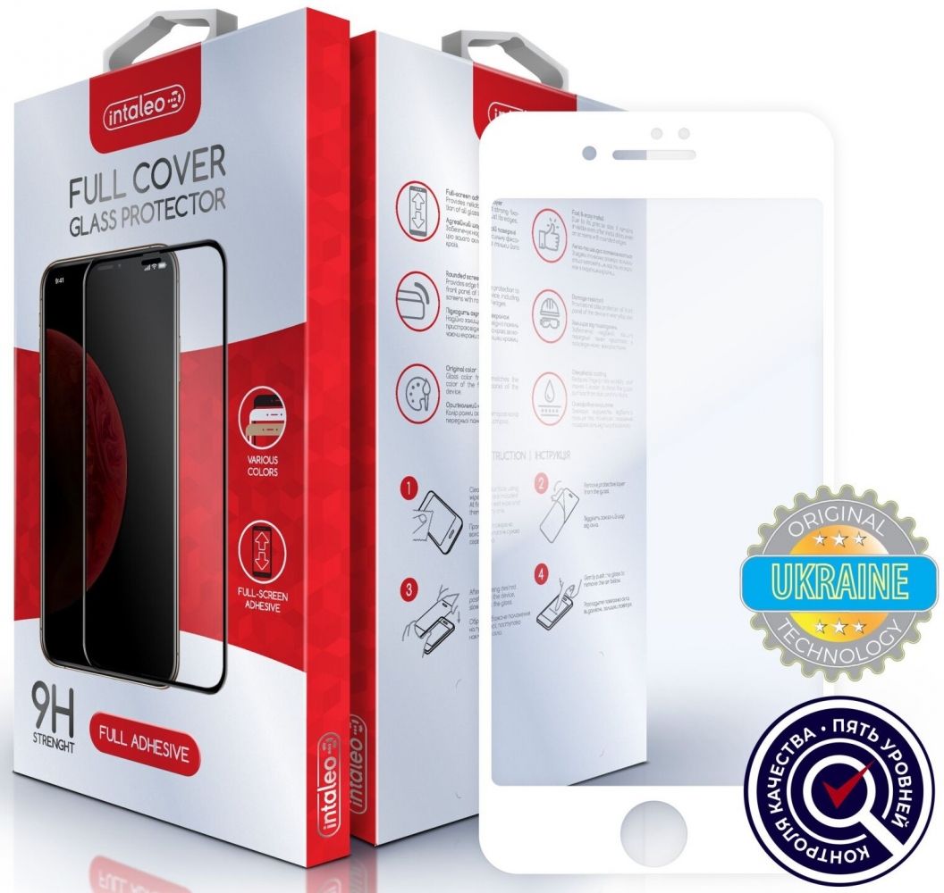 Intaleo Full Cover pro Apple iPhone 6s/6 - Bílé