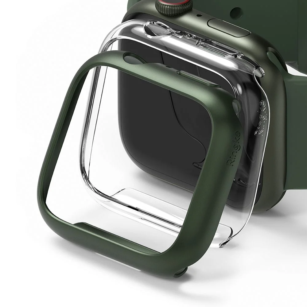 Pouzdro Ringke SLIM Case 2 Pack Apple Watch 9/8/7 (41mm) - Čirý a zelený