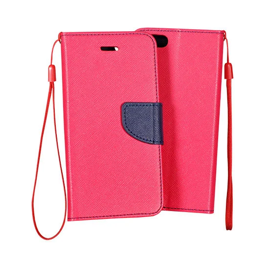 Pouzdro FANCY Diary iPhone 13 Pro - Růžové/Modré