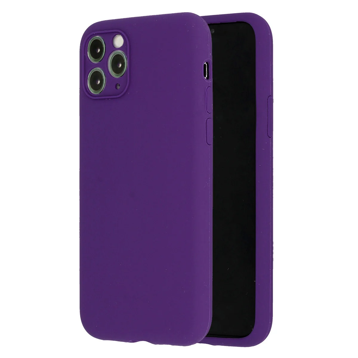 Pouzdro Vennus Silicone Lite iPhone 13 Pro Max - Tmavě fialové