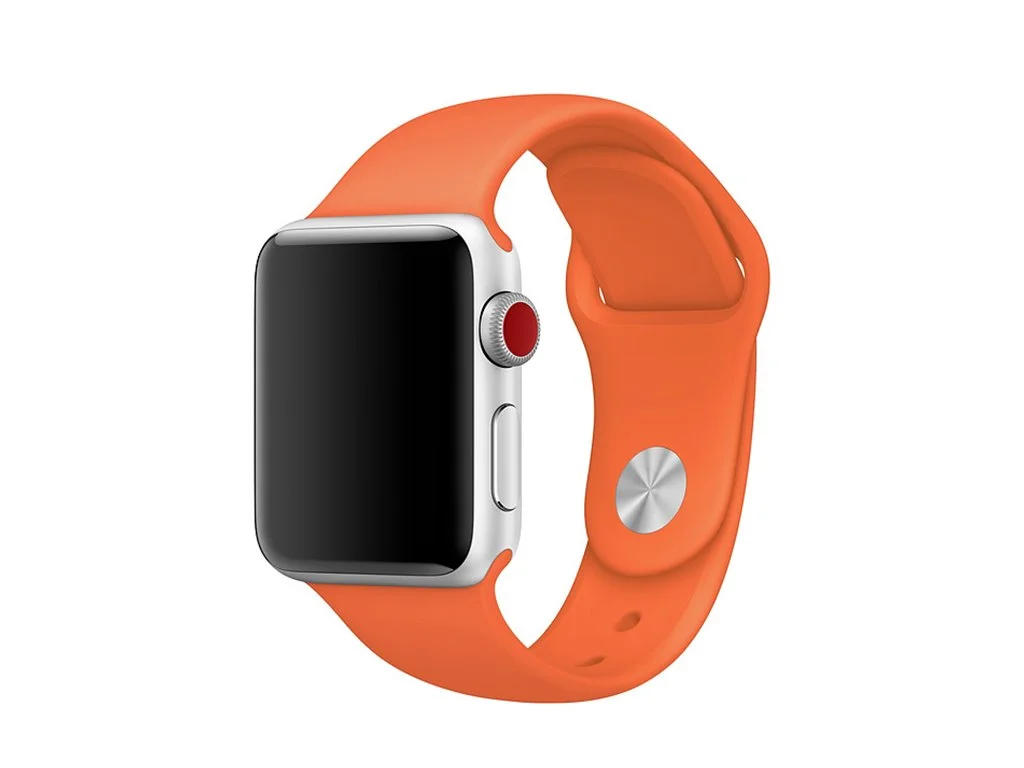Řemínek iMore SmoothBand pro Apple Watch Series 9/8/7 (45mm) - Oranžový