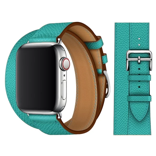 Řemínek iMore Double Tour Apple Watch Series 4/5/6/SE (40mm) - Tyrkysový