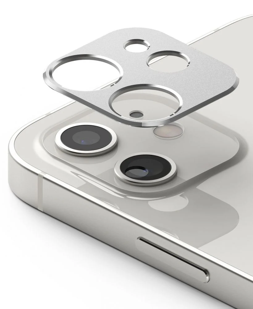 Ringke Camera Styling iPhone 12 mini - Stříbrná
