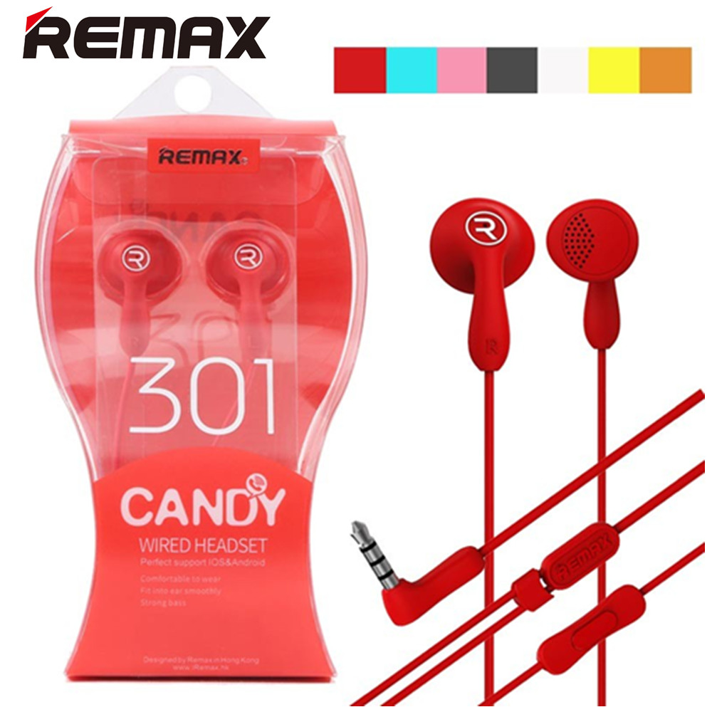 Sluchátka REMAX CANDY RM-301 s mikrofonem Sluchátka REMAX CANDY RM-301 s mikrofonem