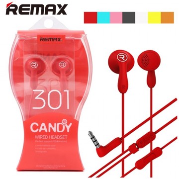 Sluchátka REMAX CANDY RM-301 s mikrofonem Sluchátka REMAX CANDY RM-301 s mikrofonem