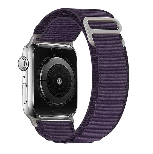 iMore Řemínek Alpský tah pro Apple Watch Series 9/8/7 (41mm) - Temně fialový