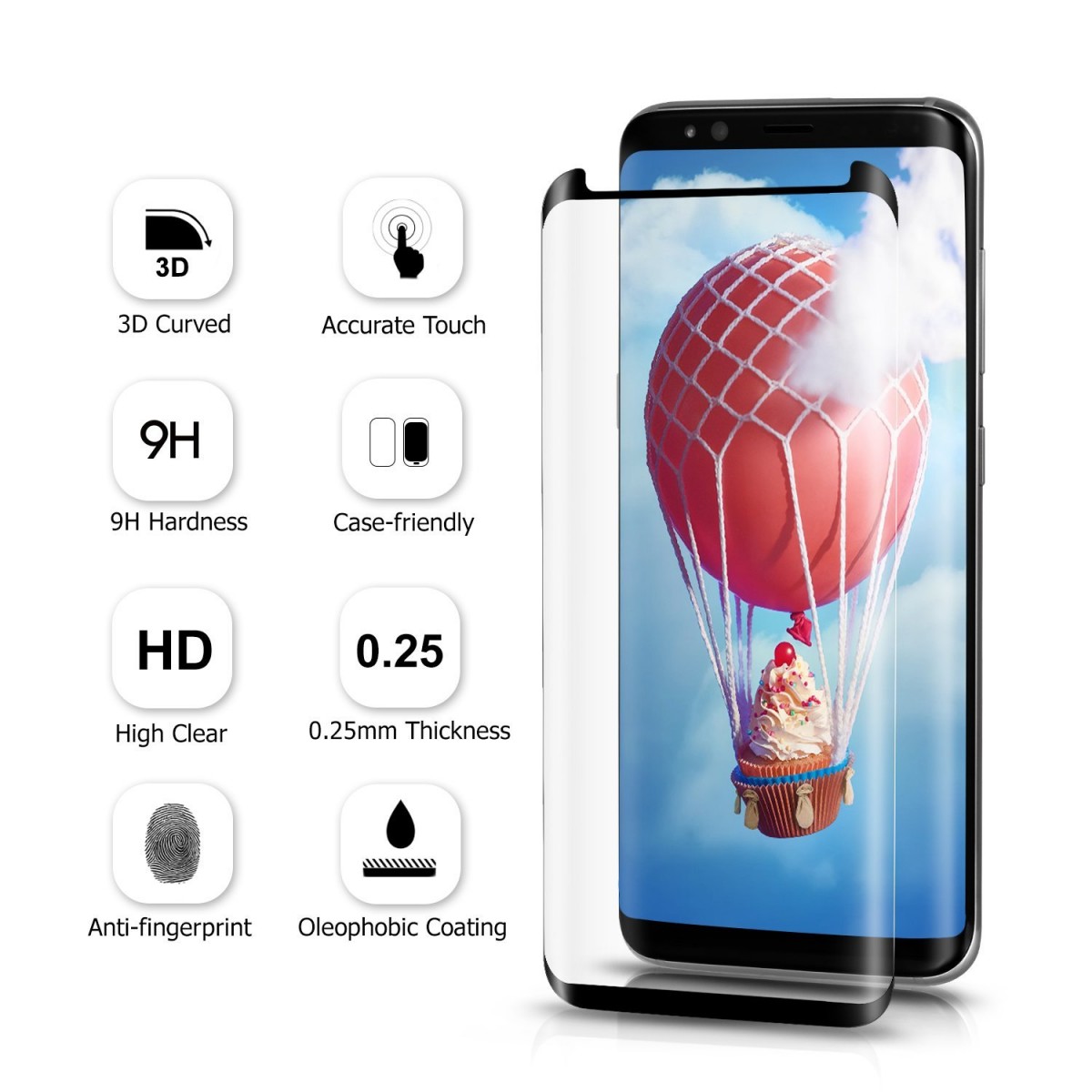 3D Ochranné sklo MagicGlass s celoplošným lepením na Galaxy S8 Plus (S8+) 3D Ochranné sklo MagicGlass s celoplošným lepením na Galaxy S8 Plus (S8+)