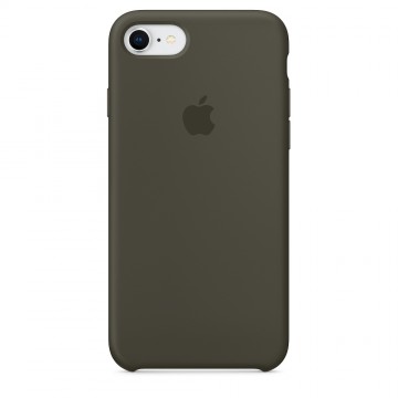Originální silikonový kryt Apple na iPhone 8 / 7 - Tmavě olivový Originální silikonový kryt Apple na iPhone 8 / 7 - Tmavě olivový