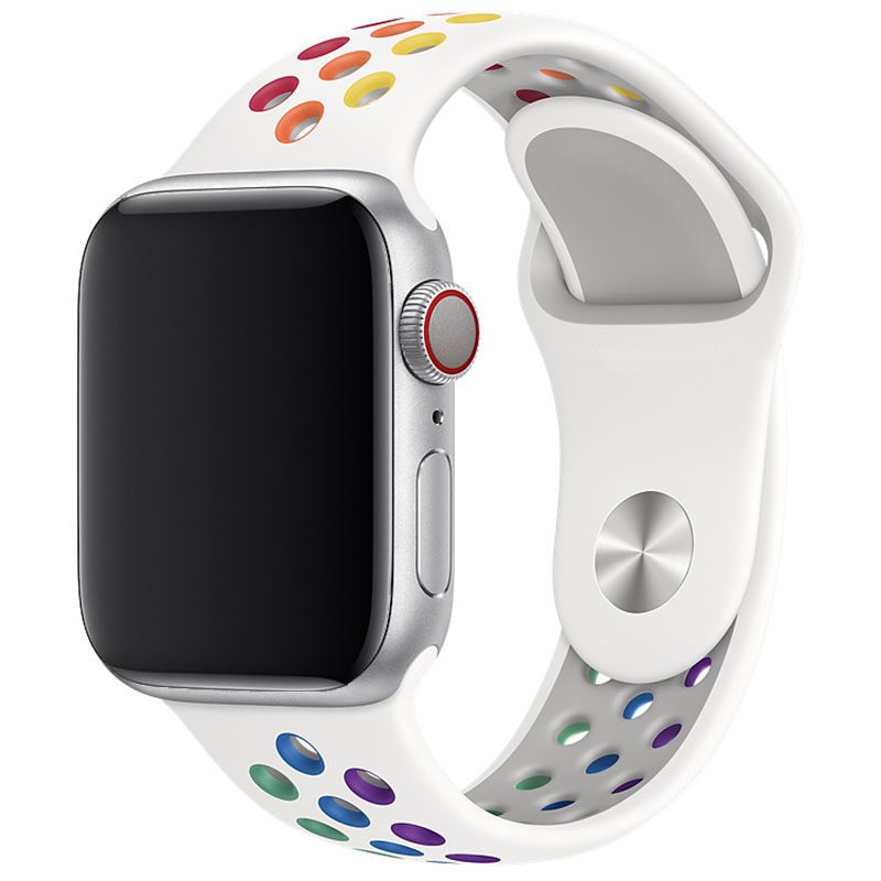 Sportovní řemínek SPORT Apple Watch Ultra 1/2 (49mm) - White/Rainbow