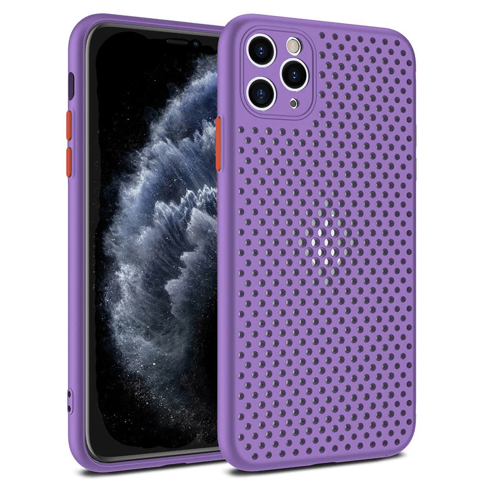 Pouzdro Breath Case iPhone 12 Pro Max - fialové