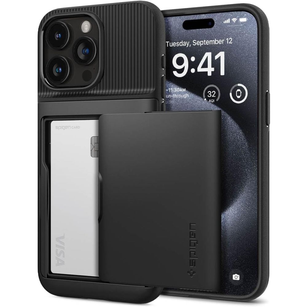Pouzdro Spigen Slim Armor CS iPhone 15 Pro černé
