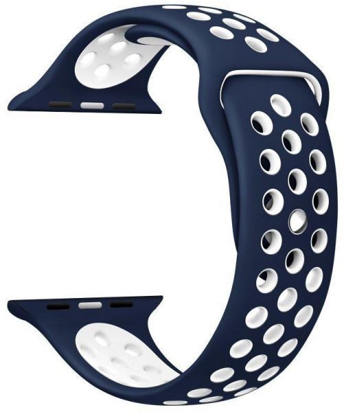 Sportovní řemínek SPORT Apple Watch Ultra 1/2 (49mm) - Půlnočně modrý/Bílý