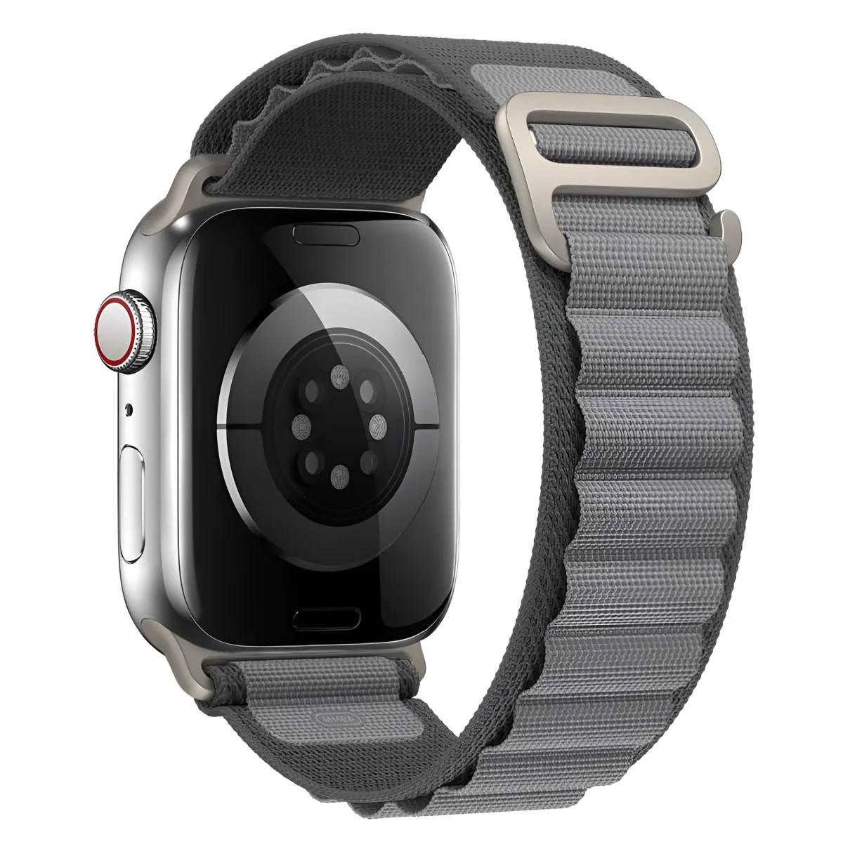 iMore Řemínek Alpský tah pro Apple Watch Series 9/8/7 (41mm) - Tmavě Šedý