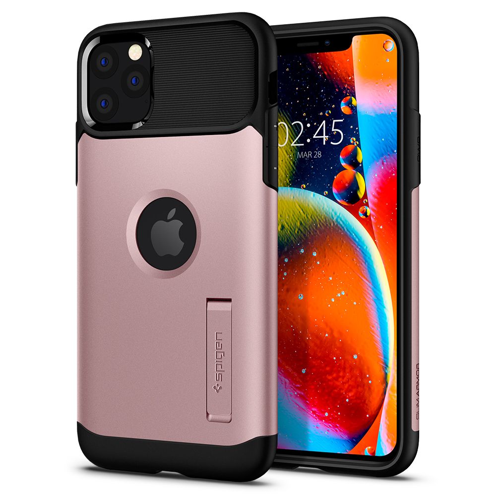 Pouzdro Spigen Slim Armor Apple iPhone 11 Pro Max - Rose Gold