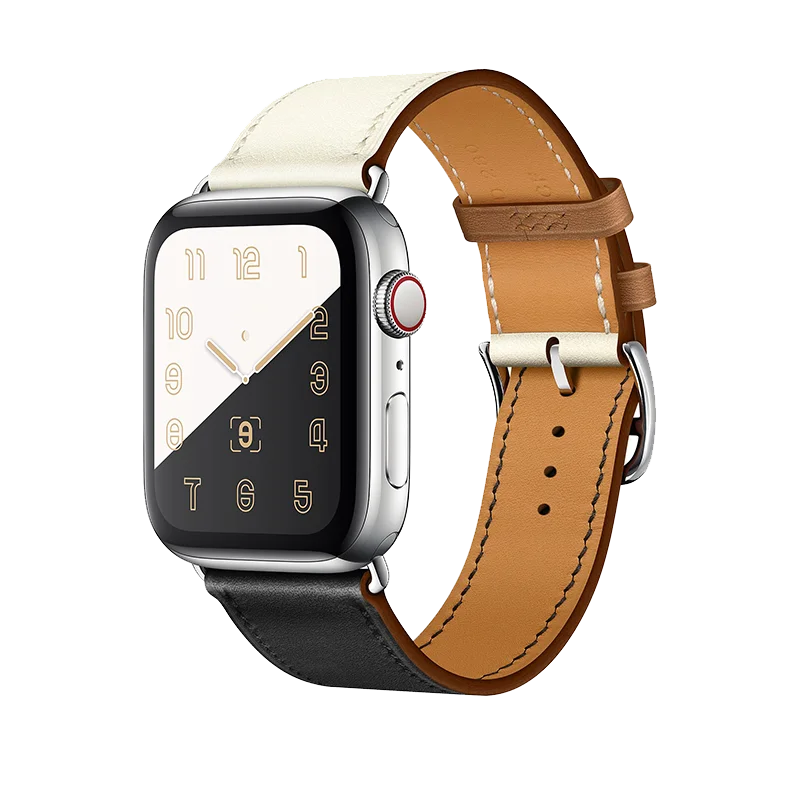 Řemínek iMore Single Tour Apple Watch Series 4/5/6/SE (44mm) - Noir/Blanc/Gold