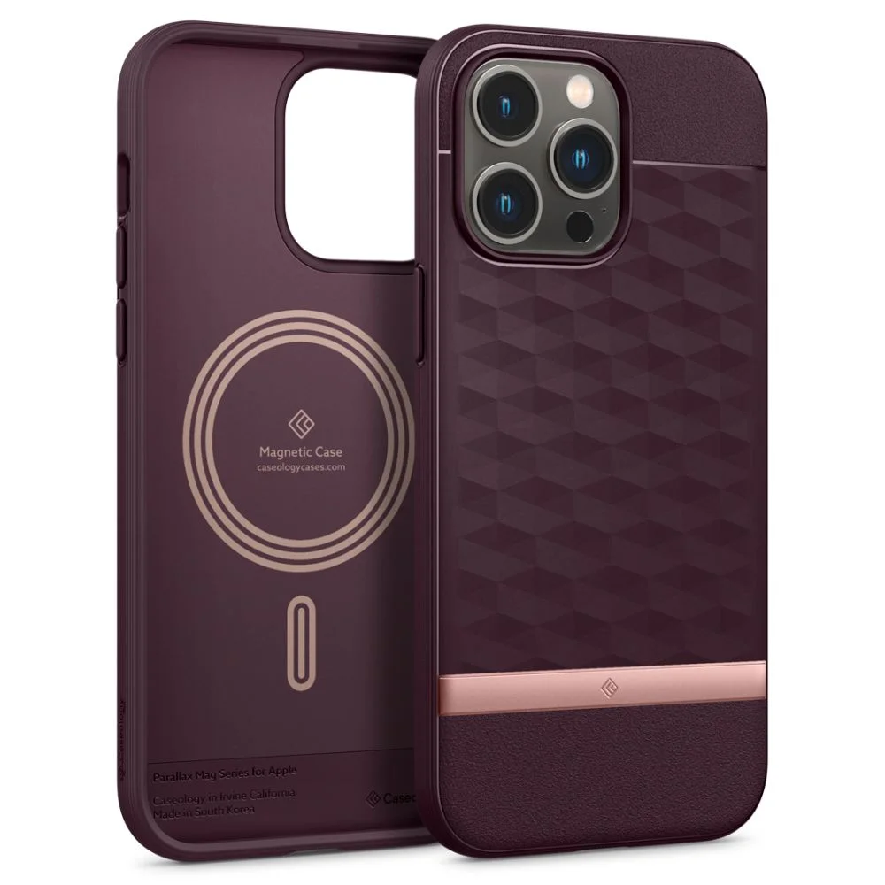 Pouzdro CASEOLOGY PARALLAX MAG MAGSAFE IPHONE 14 PRO MAX - Burgundy