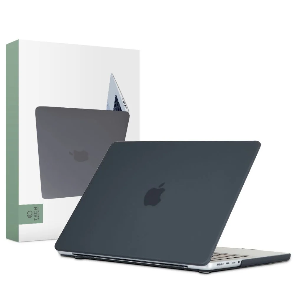 Pouzdro Tech-Protect Smartshell MacBook Pro 14 (2021, 2022, 2023) - Matná černá