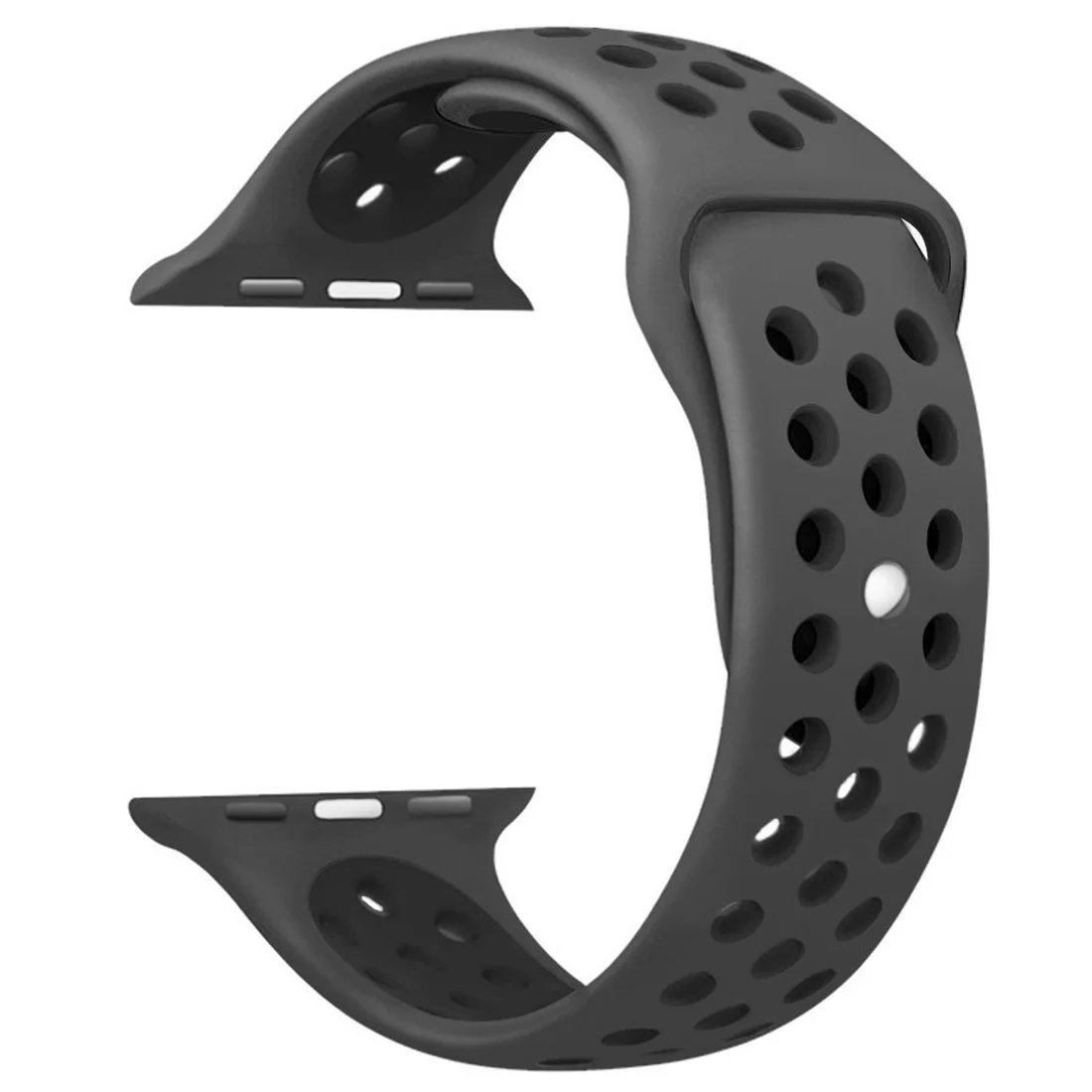 Řemínek iMore SPORT pro Apple Watch Series 9/8/7 (41mm) - Antracitový/Černý