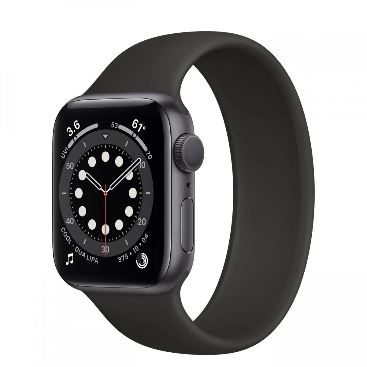 Řemínek iMore Solo Loop Apple Watch Series 4/5/6/SE 44mm - Černá (M)