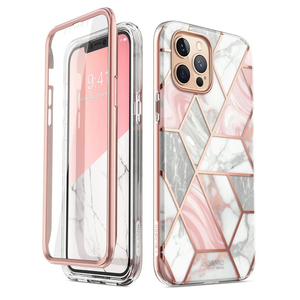 Pouzdro Supcase Cosmo Iphone 12 Pro Max - Marble Pink