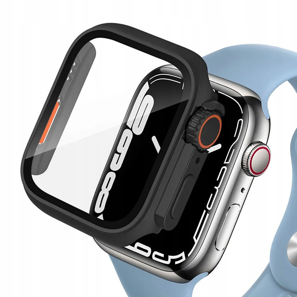 Tech-Protect Ultra Defense360 Apple Watch 4/5/6/SE(44mm) Titanium/Orange - Black/Orange