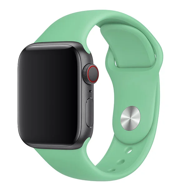Řemínek iMore SmoothBand pro Apple Watch Series 4/5/6/SE (44mm) - Mořsky zelený