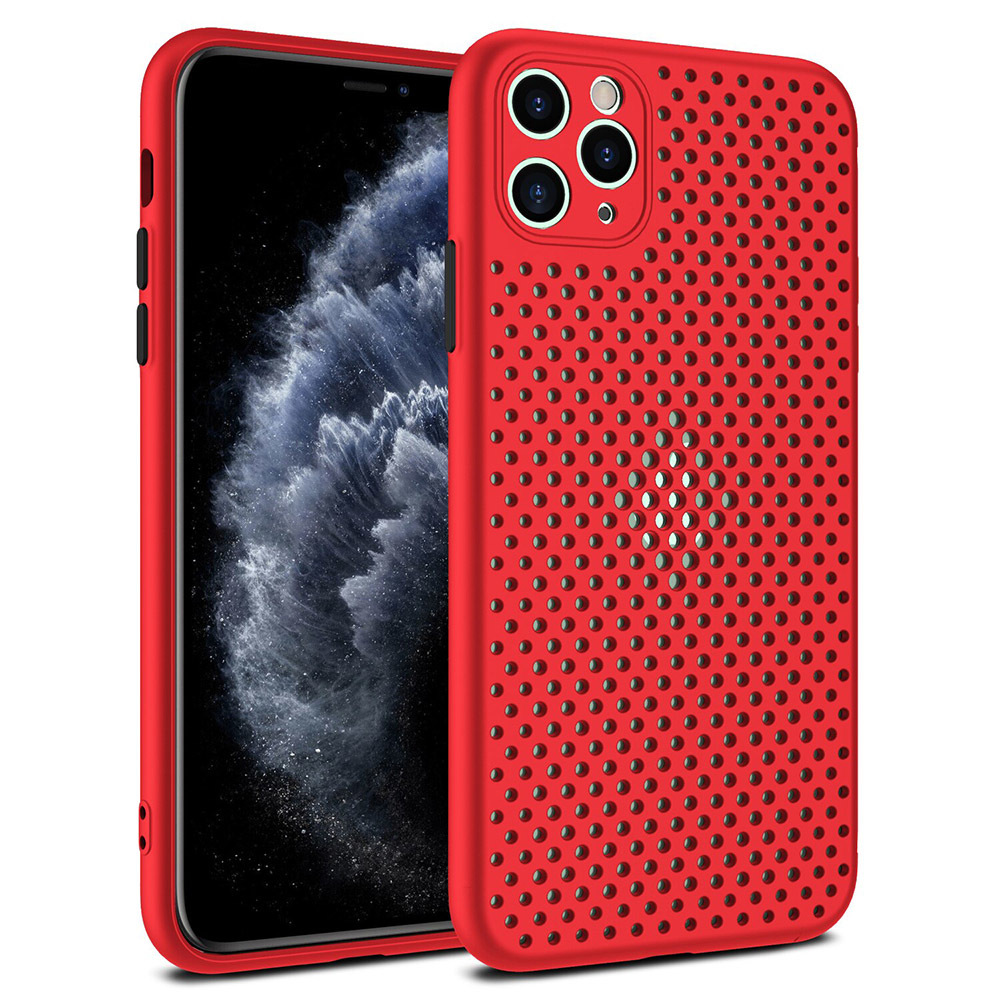 Pouzdro Breath Case iPhone 12 mini - Červené