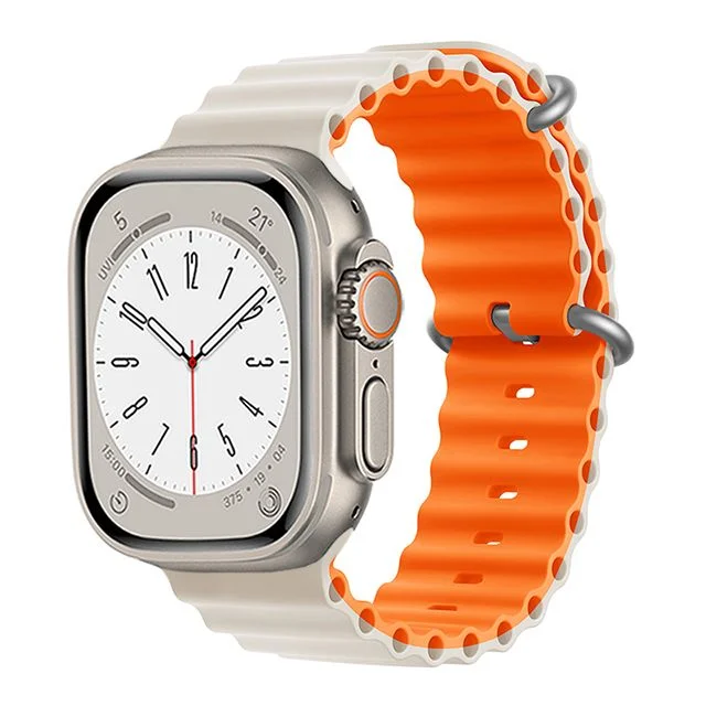 iMore Oceánský řemínek pro Apple Watch Ultra 1/2 (49mm) - Hvězdná - Oranžová