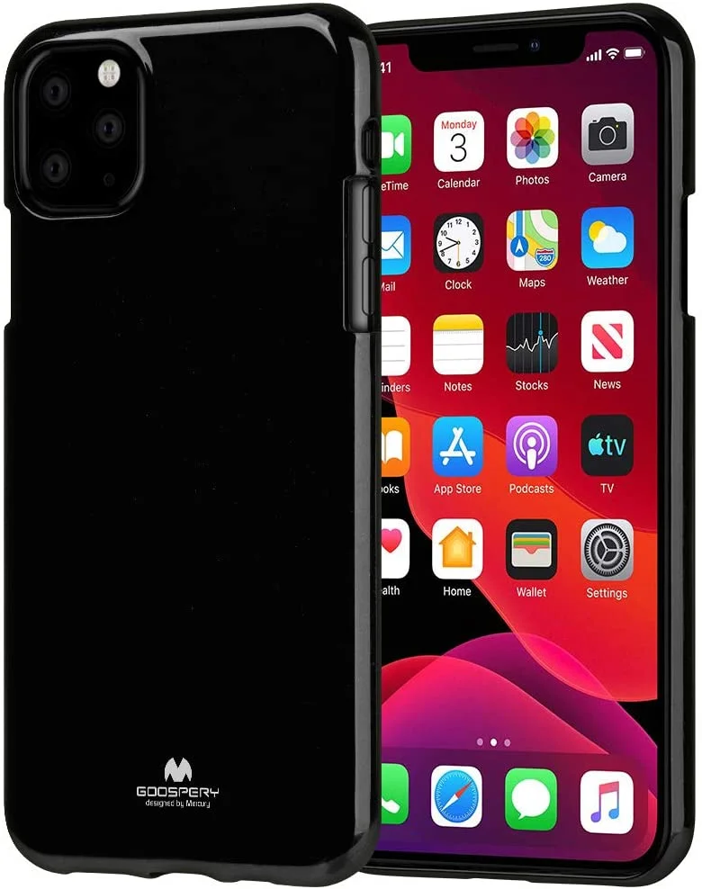 Pouzdro Mercury Goospery Jelly iPhone 11 Pro Max - Černý