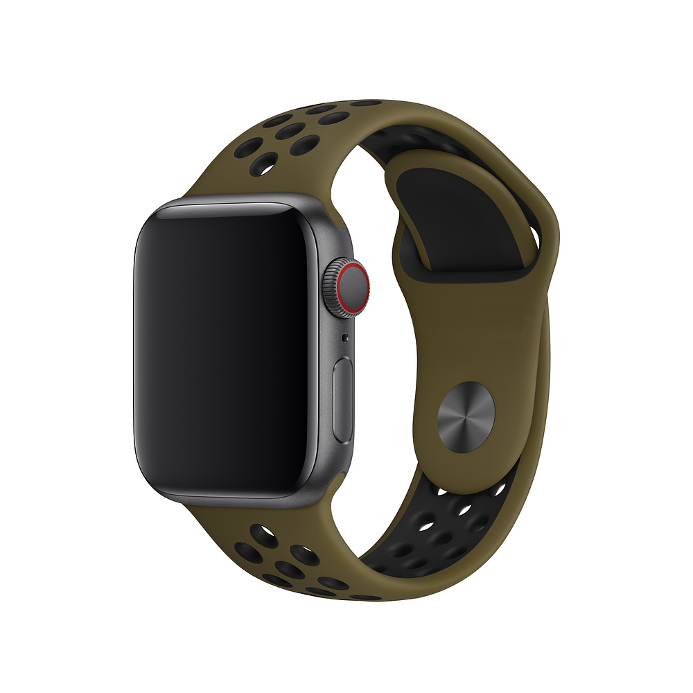 Sportovní řemínek SPORT Apple Watch Ultra 1/2 (49mm) - Olivový/Černý