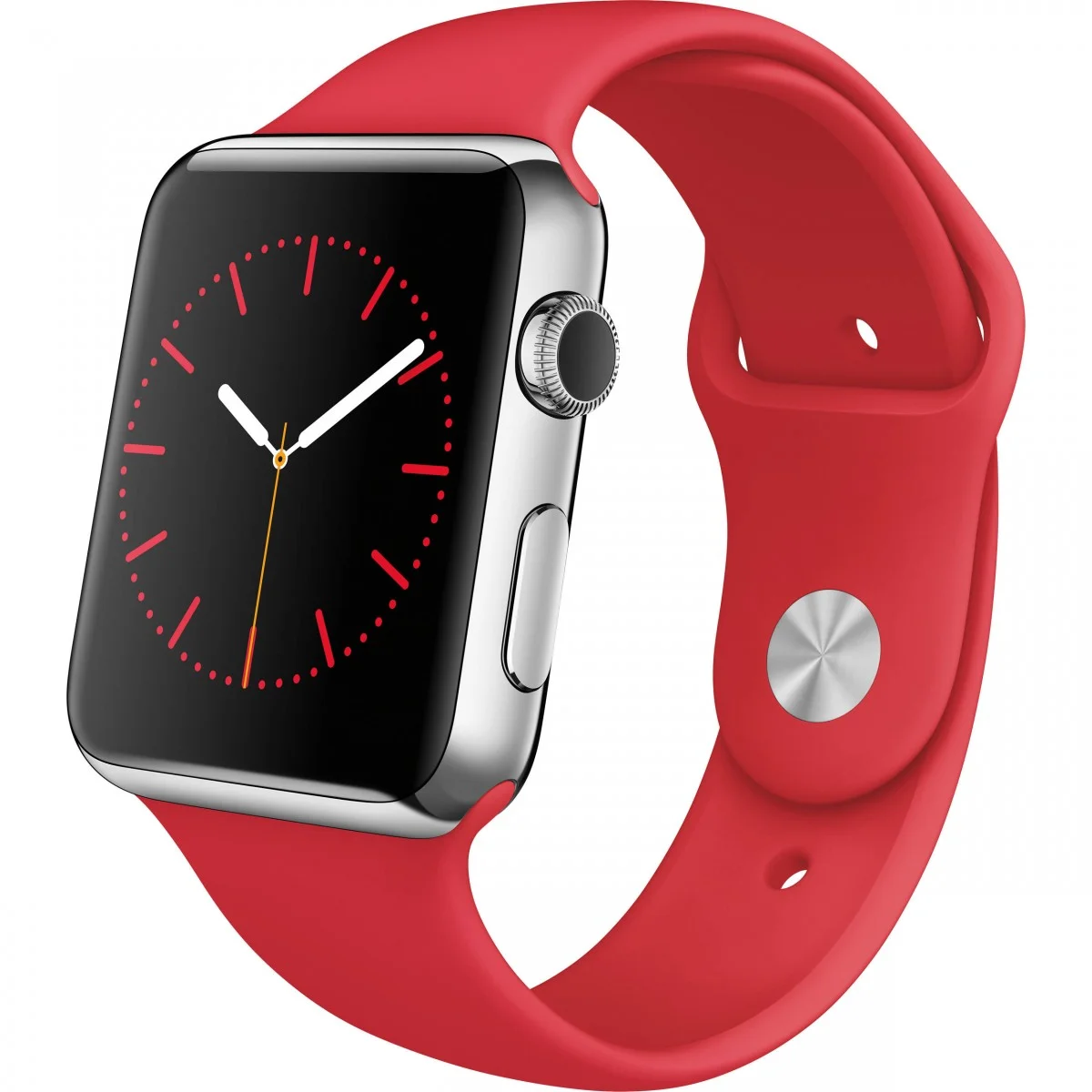 Řemínek iMore SmoothBand pro Apple Watch Series 9/8/7 (45mm) - Červený
