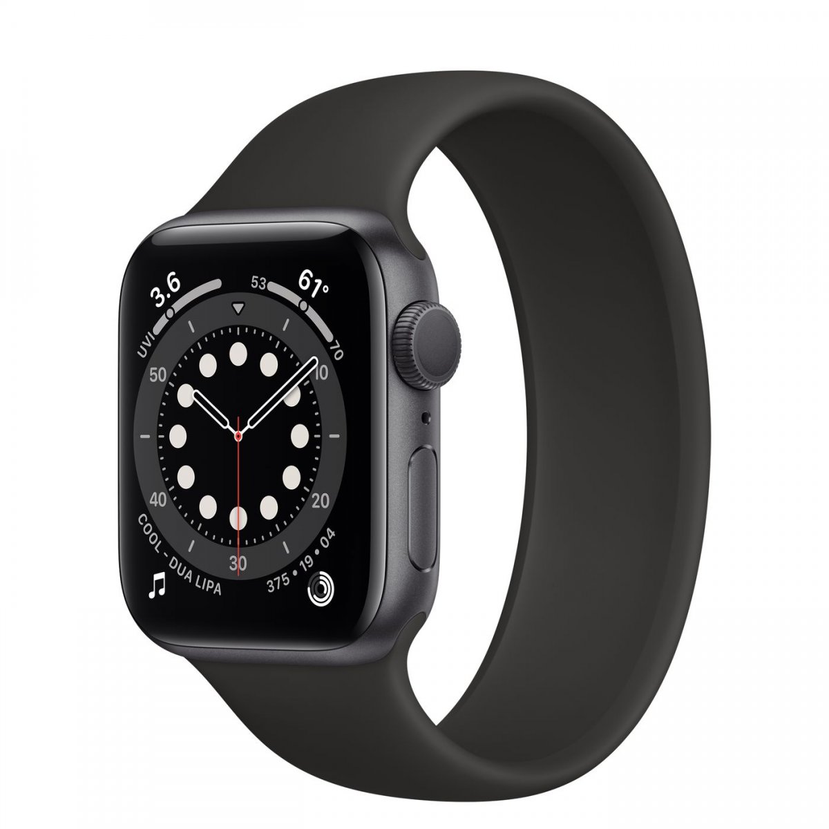 Řemínek iMore Solo Loop Apple Watch Series 4/5/6/SE 40mm - Černá (L)