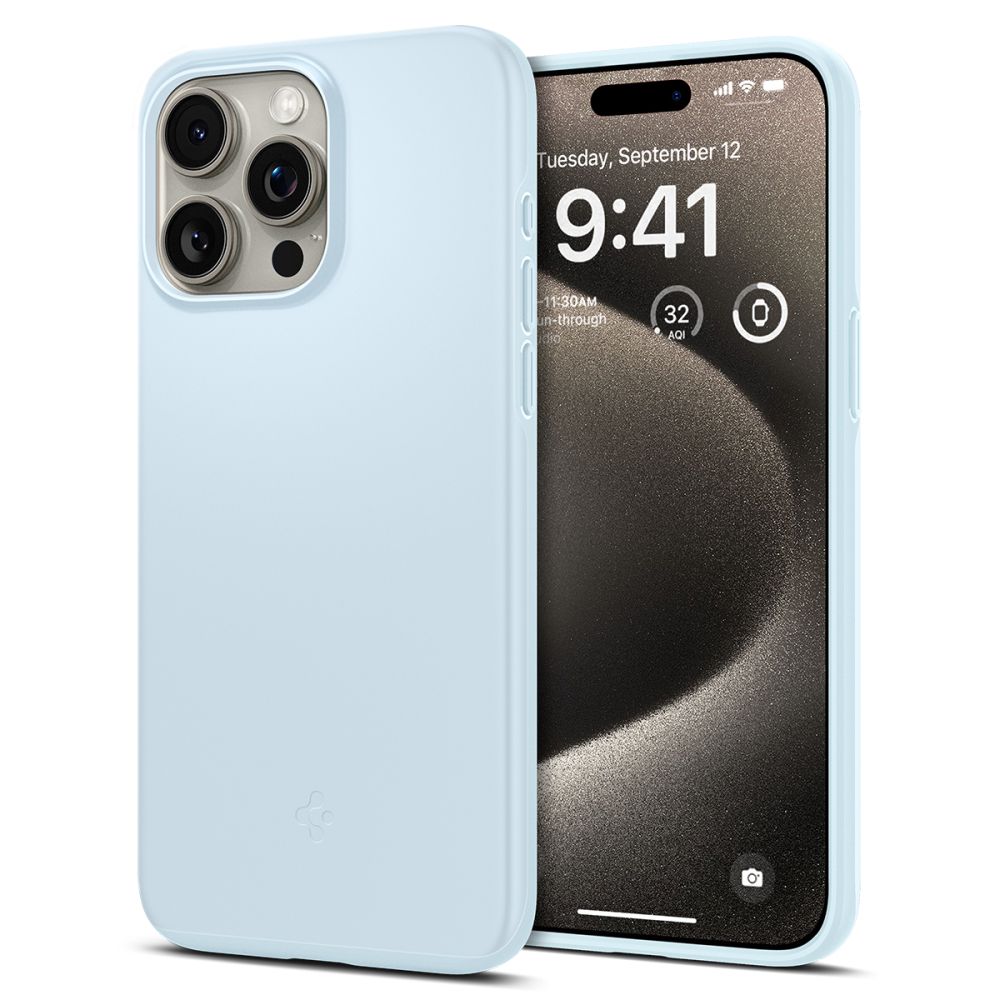 Pouzdro Spigen Thin Fit iPhone 15 Pro Max - Mute Blue