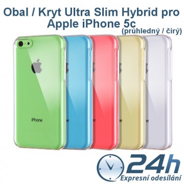 Průhledný čirý obal / kryt Ultra Slim Hybrid pro iPhone 5c Průhledný čirý obal / kryt Ultra Slim Hybrid pro iPhone 5c