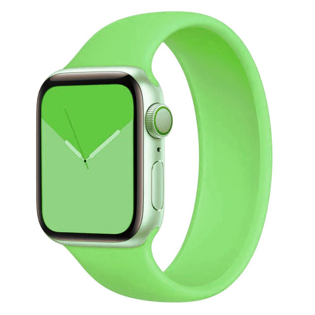 Řemínek iMore Solo Loop Apple Watch Series 4/5/6/SE 40mm - Limetkoě zelená (L)
