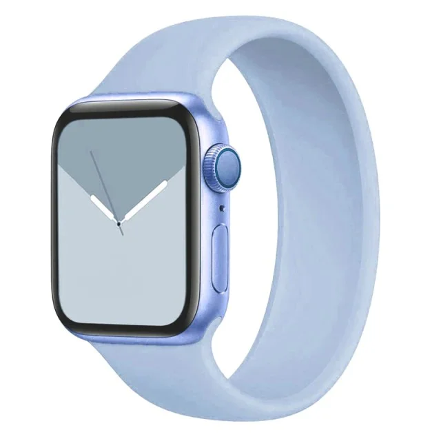 Řemínek iMore Solo Loop Apple Watch Series 1/2/3 42mm - Šeříkově modrá (M)