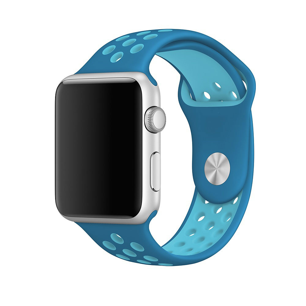 Řemínek iMore SPORT pro Apple Watch Series 4/5/6/SE (44mm) - Modrý/Azurový