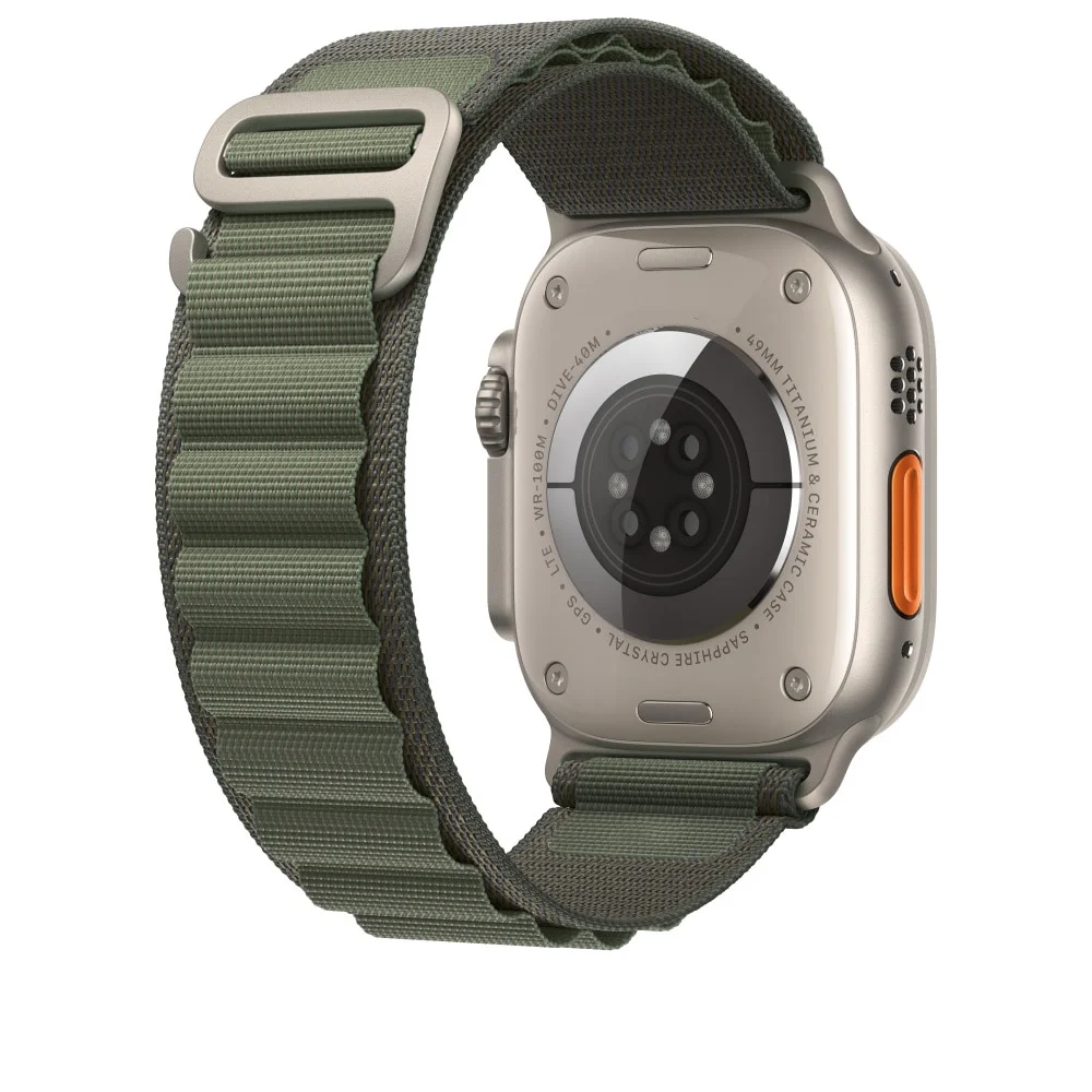 iMore Řemínek Alpský tah pro Apple Watch Series 9/8/7 (45mm) - Zelený