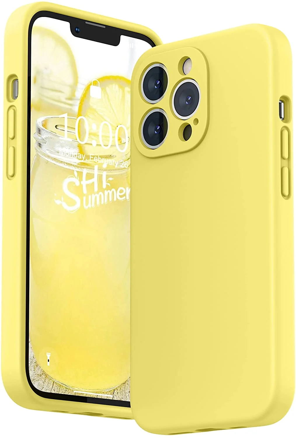 Pouzdro Vennus Silicone Lite iPhone 13 Pro - Žluté