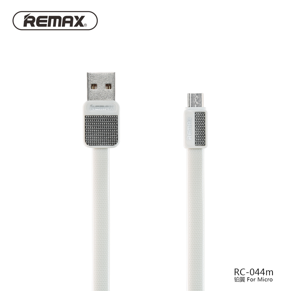 USB kabel REMAX Metal RC-044m s Micro USB - Bílý