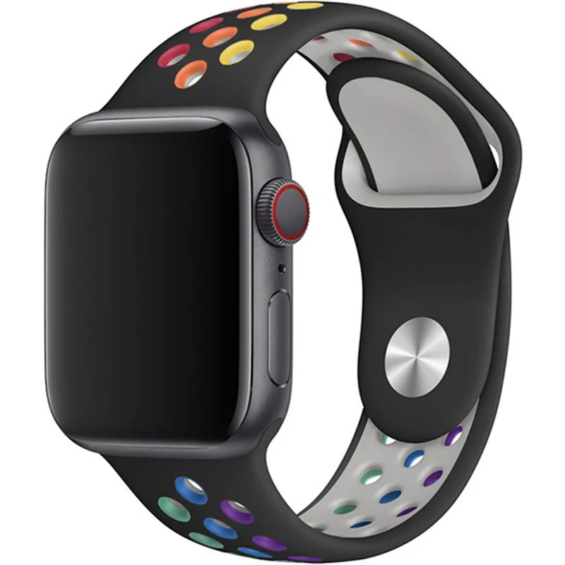 Sportovní řemínek SPORT Apple Watch Ultra 1/2 (49mm) - Black/Rainbow