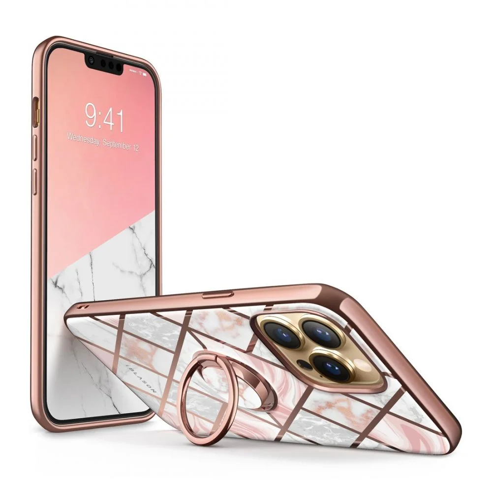Pouzdro SUPCASE IBLSN COSMO SNAP iPhone 13 Pro - Marble Pink