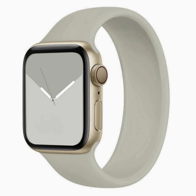 Řemínek iMore Solo Loop Apple Watch Series 4/5/6/SE 40mm - Oblázkově šedá (L)