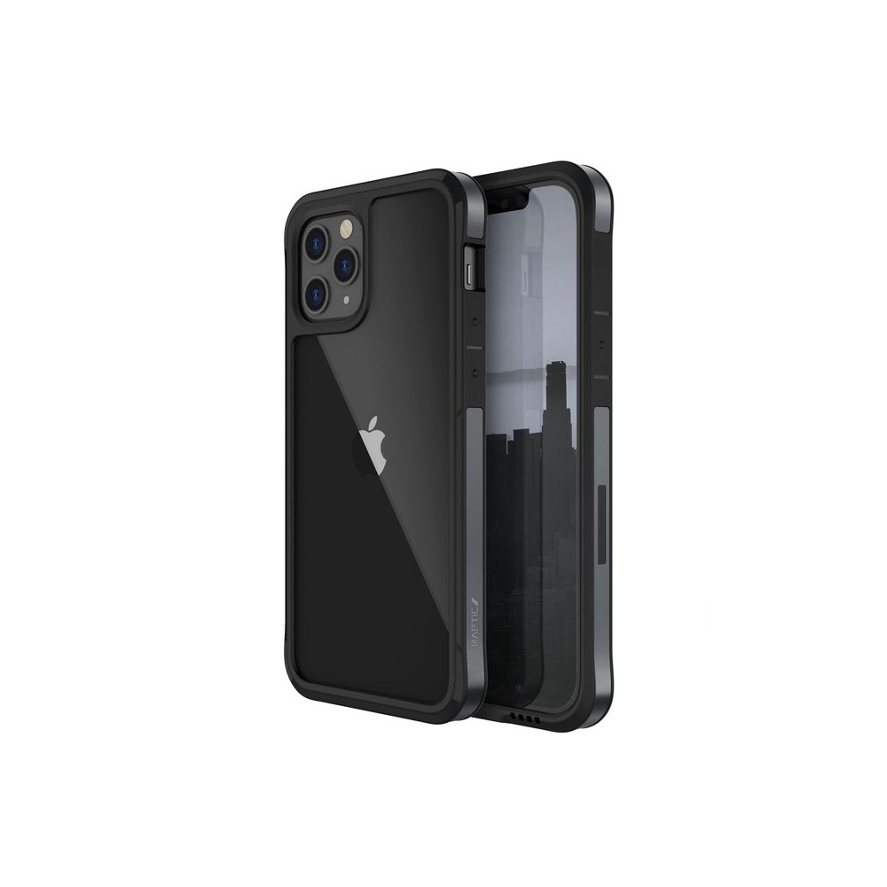 Pouzdro X-Doria Raptic Edge Aluminium Case Apple iPhone 12 Pro Max Drop test 3m Iridescent - Black