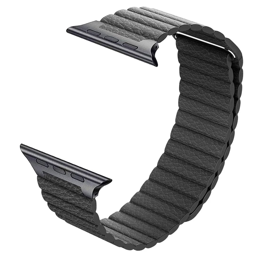 Řemínek iMore Leather Loop Apple Watch Series 9/8/7 (41mm) - Vesmírně šedý