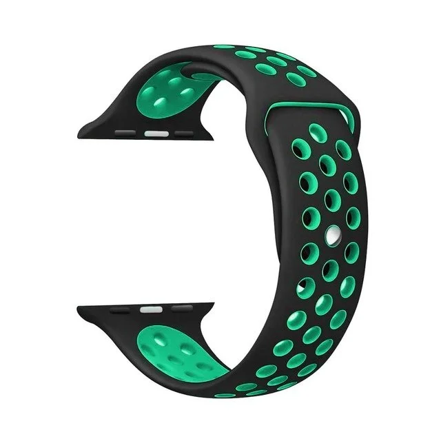 Sportovní řemínek SPORT Apple Watch Ultra 1/2 (49mm) - Černý/Tyrkysově zelený