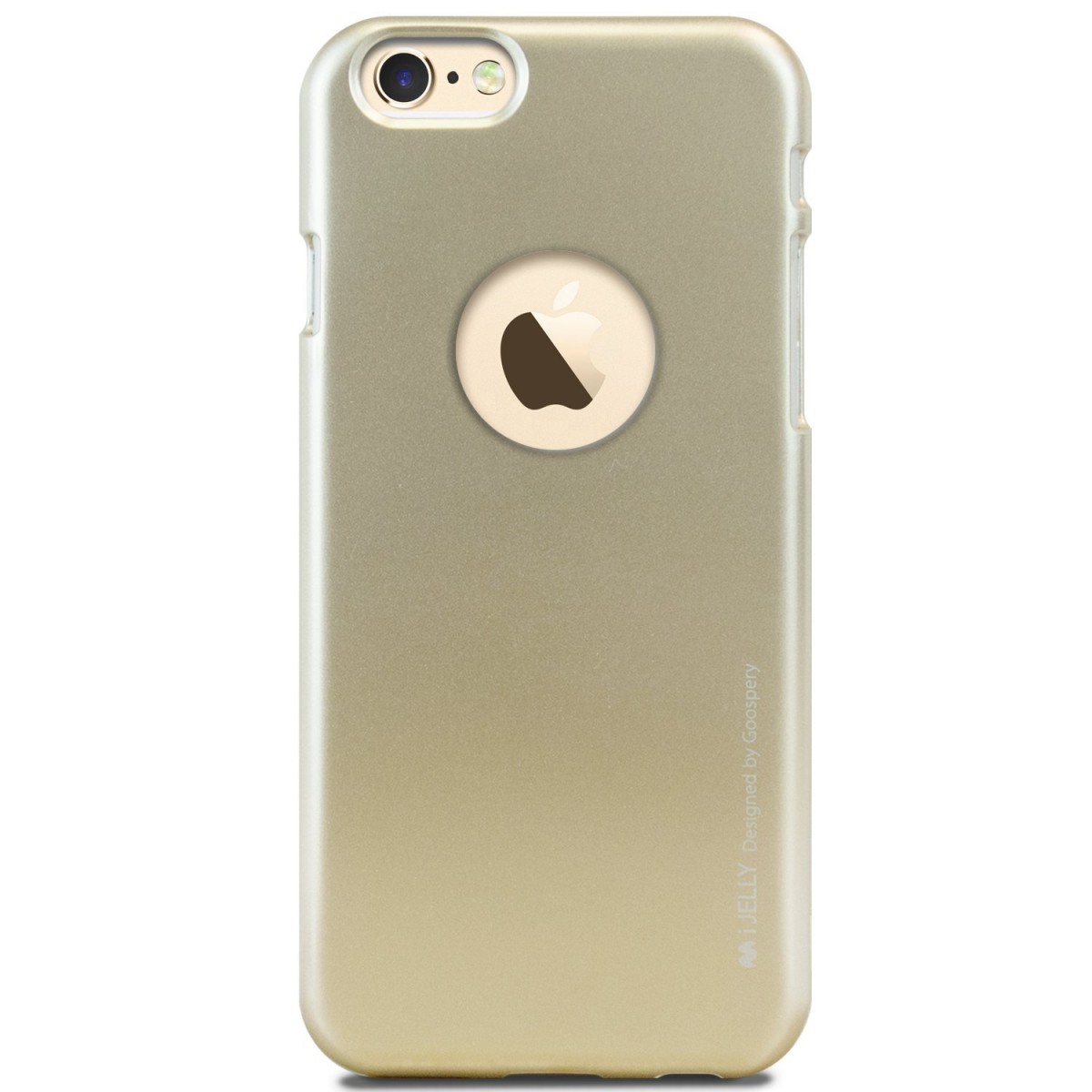 Silikonový obal / kryt iJelly Metal Goospery Apple iPhone 6s Plus / 6 Plus - Zlatý