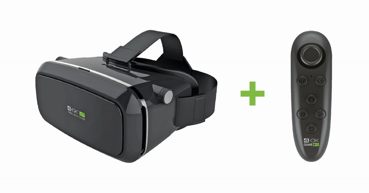 Brýle pro virtuální realitu 4-OK VR Glasses + Bluetooth ovladač 4-OK VR Controller Brýle pro virtuální realitu 4-OK VR Glasses + Bluetooth ovladač 4-OK VR Controller