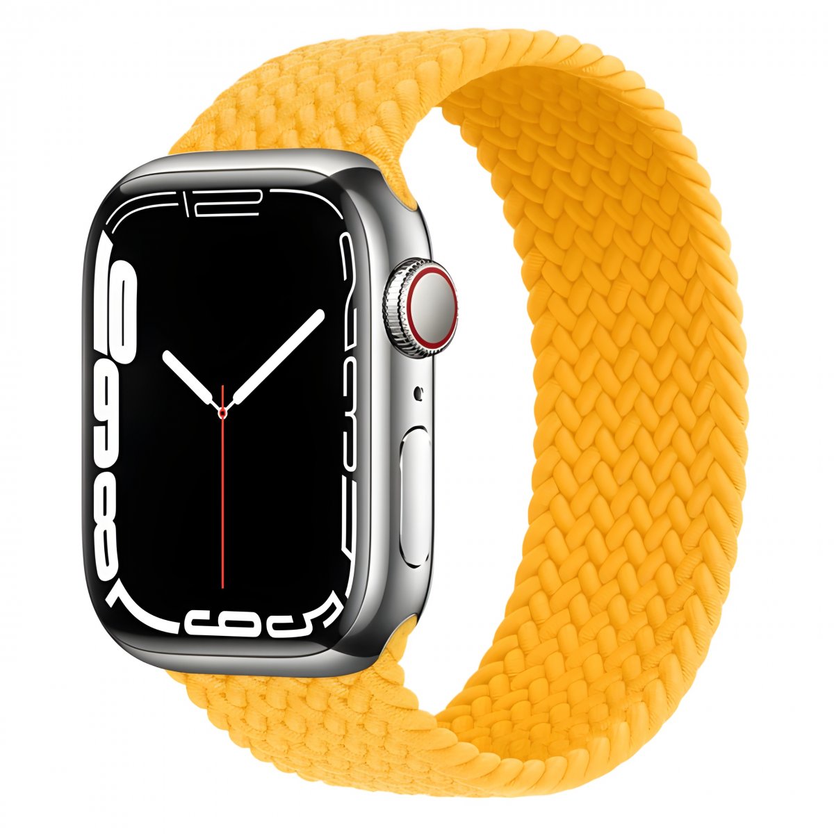 Řemínek iMore Braided Solo Loop Apple Watch Series 4/5/6/SE 40mm - oranžovožlutý (S)